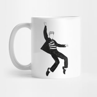 Elvis Black and White Mug